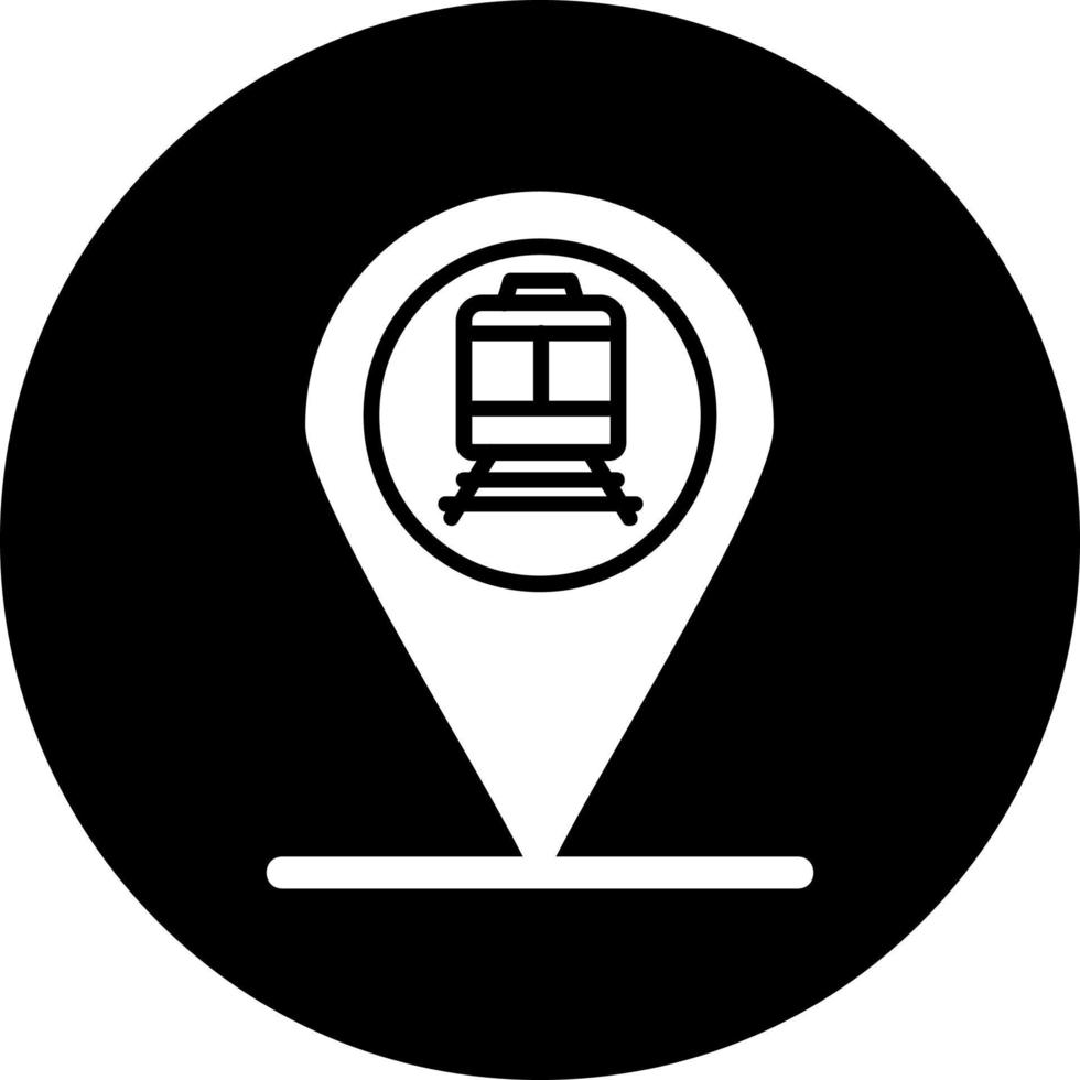 icono de vector de tren