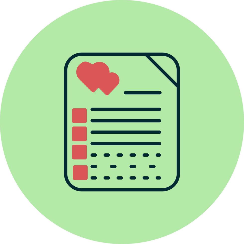 Wedding contract Vector Icon