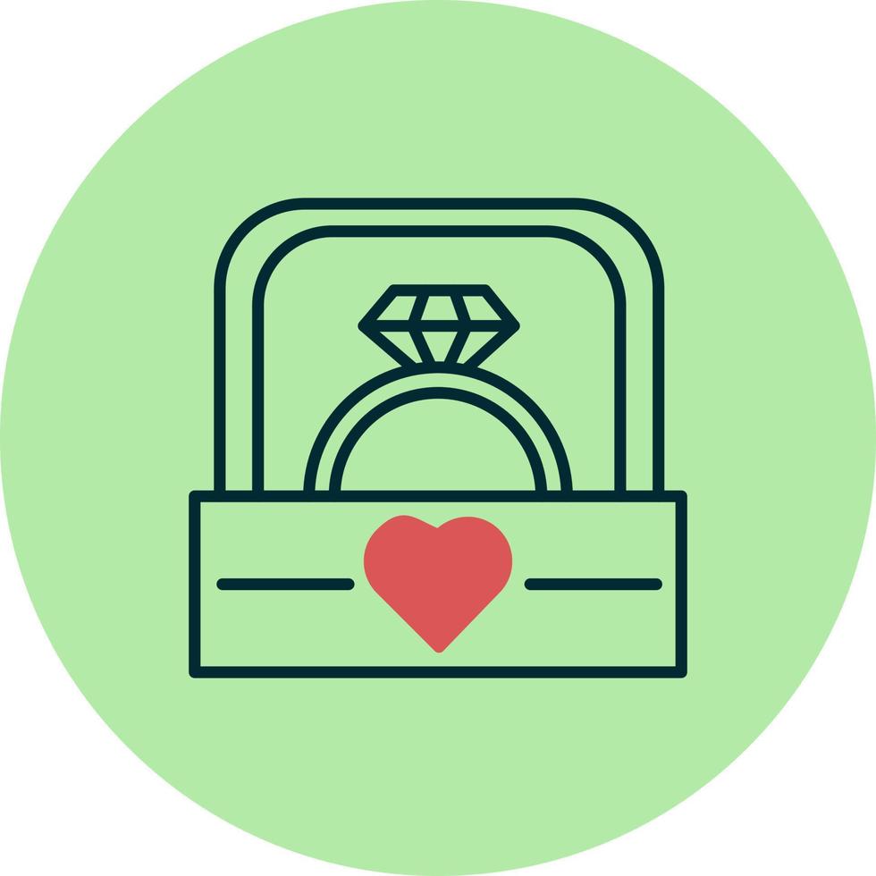 icono de vector de anillo de bodas