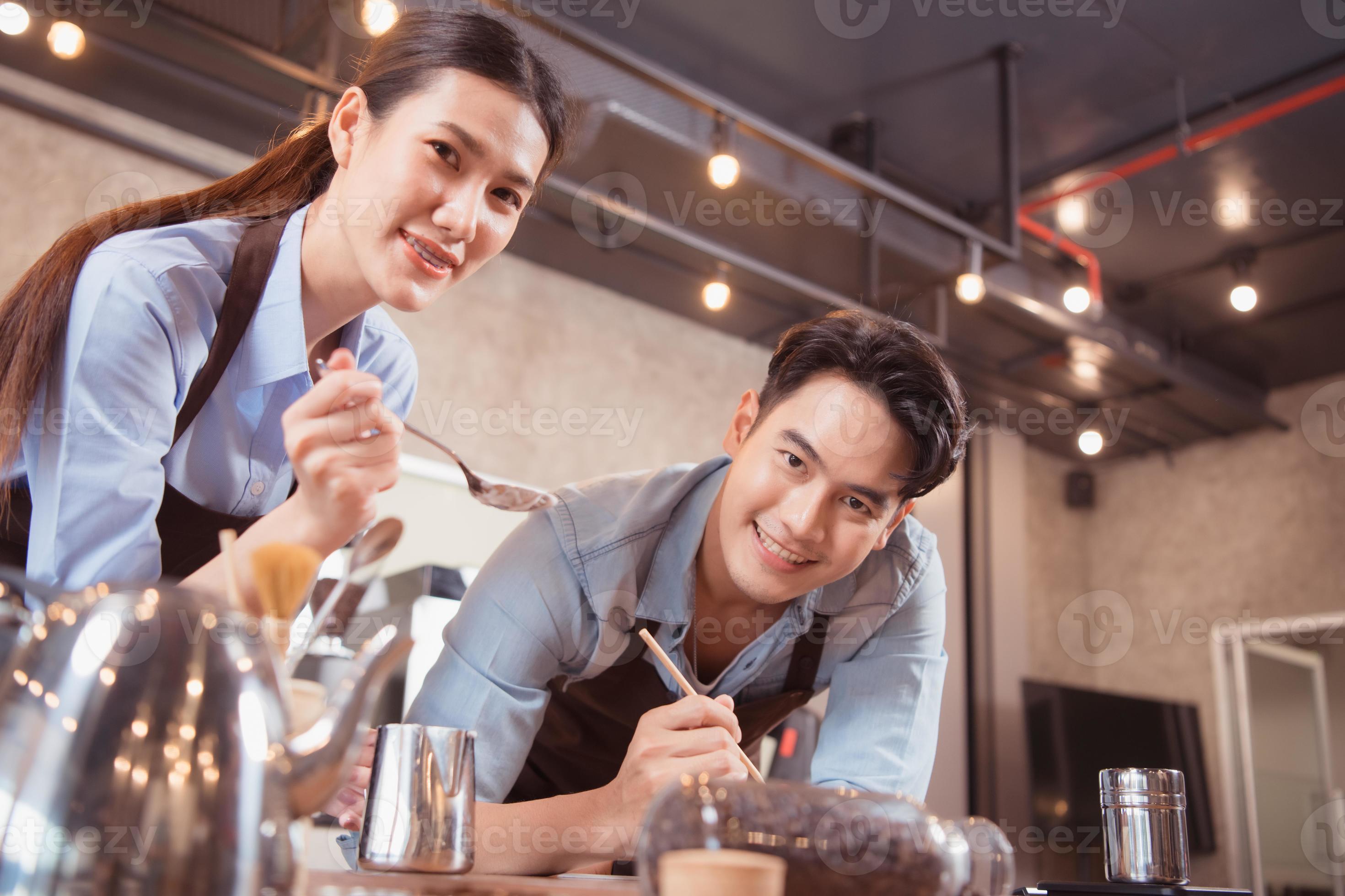 Before competing in the championship level coffee brewing competition