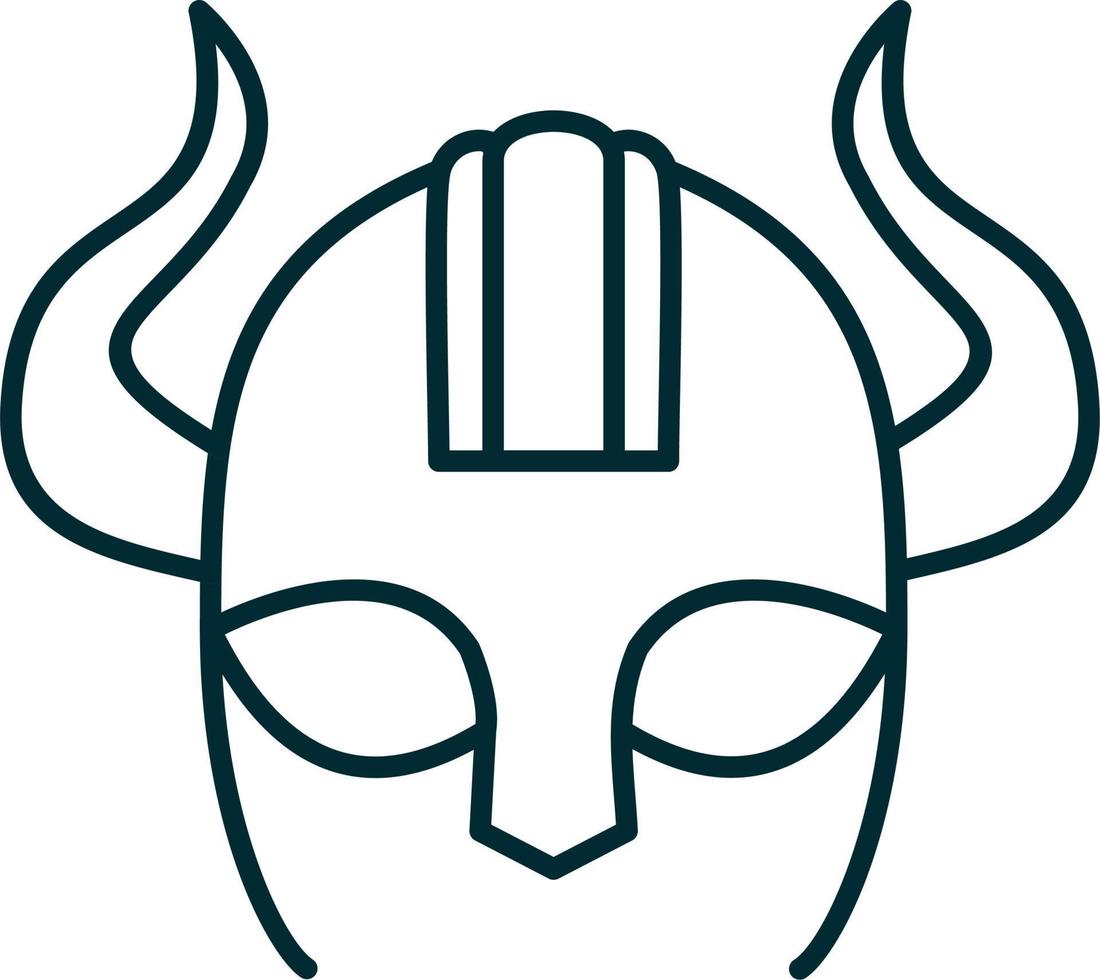 icono de vector de casco vikingo