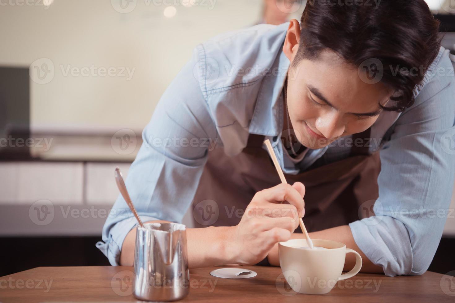 Before competing in the championship level coffee brewing competition