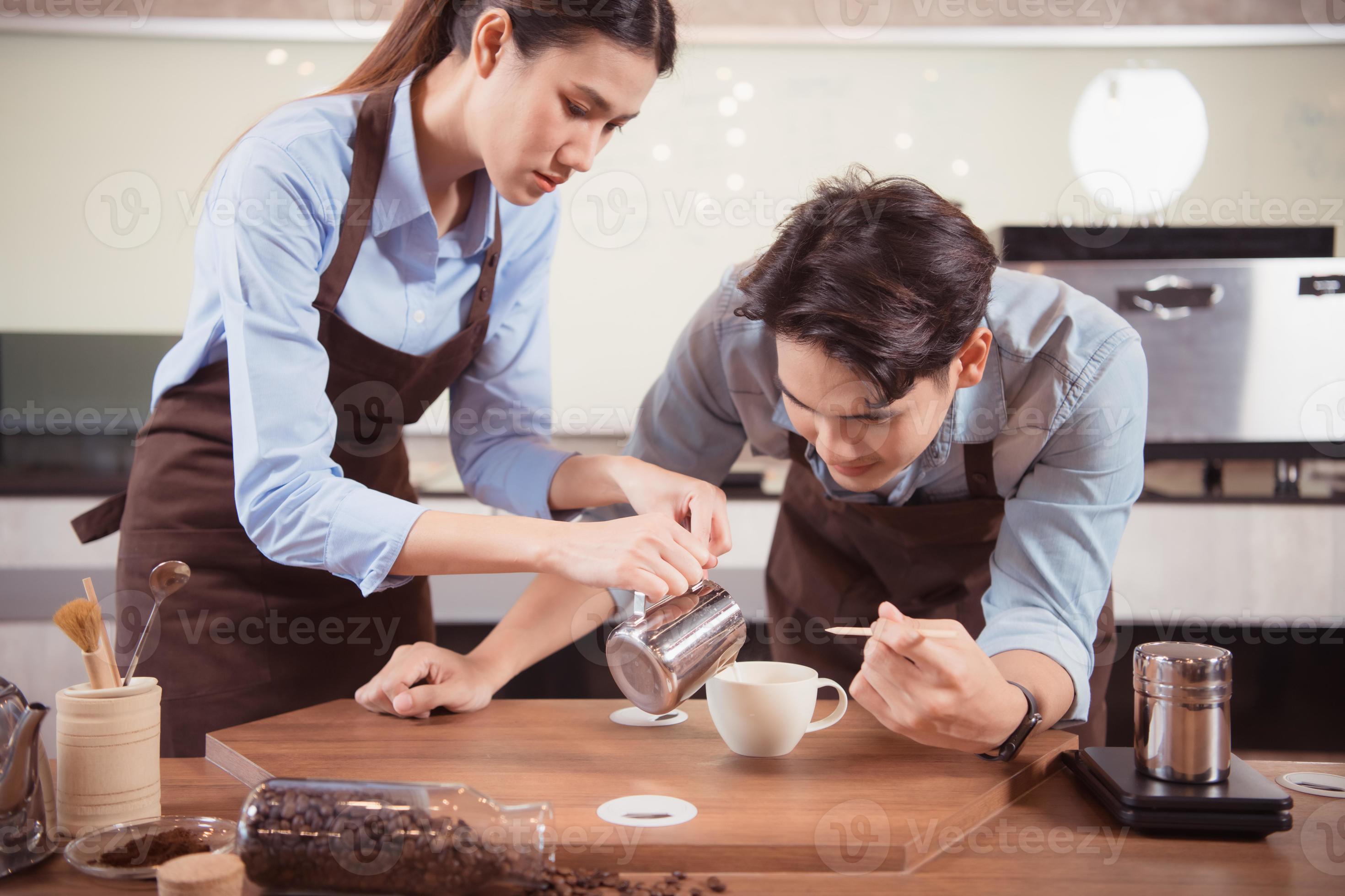 Before competing in the championship level coffee brewing competition