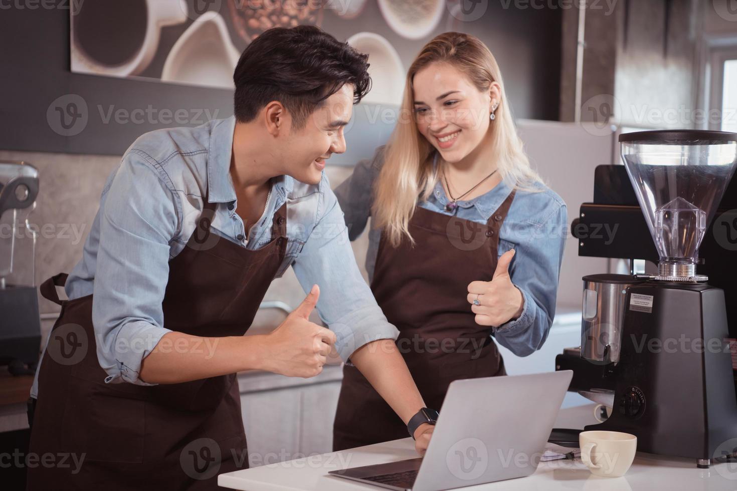 The coffee shop business brings joy, fun, and pride to young people who desire to manage their own business. photo