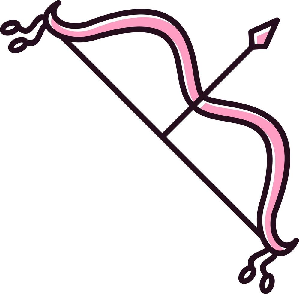 Arch and Bow Vector Icon