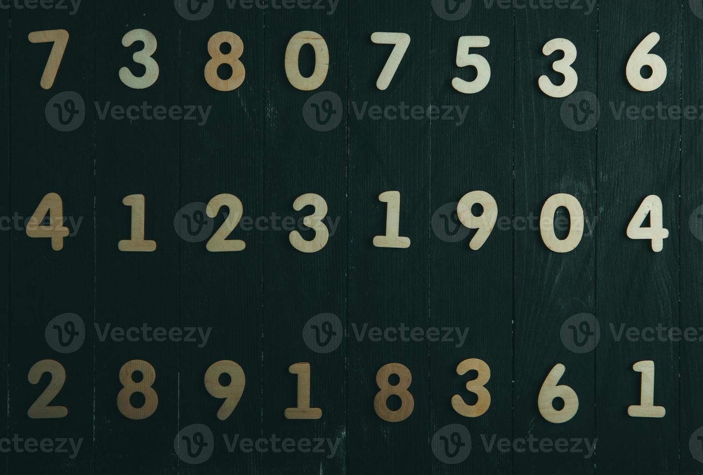 Digital background with numbers. Texture of random numbers figures. Economic Collapse or default concept. photo