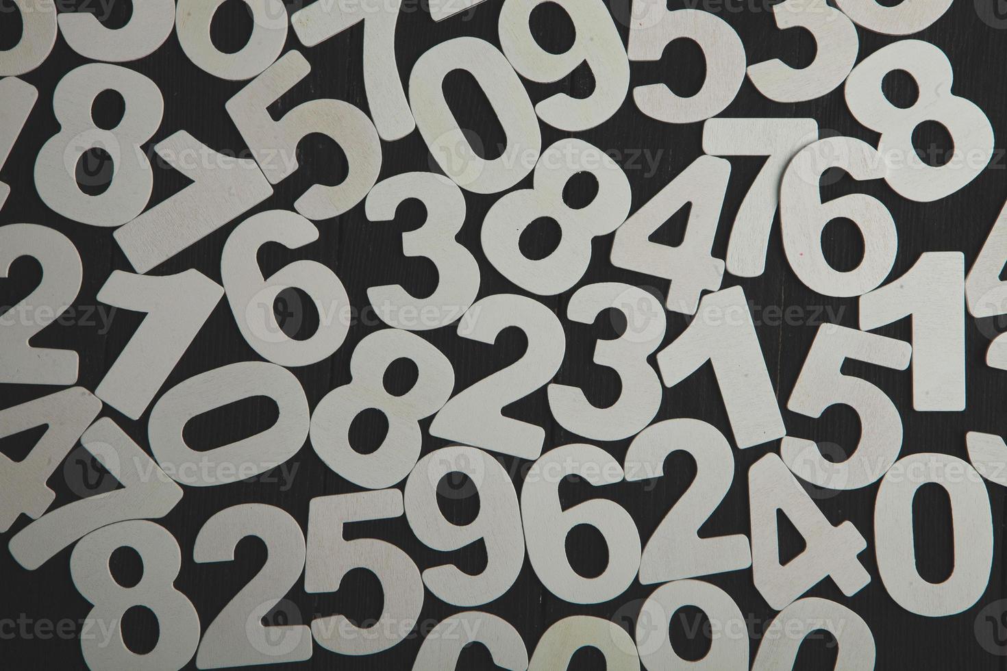 Digital background with numbers. Texture of random numbers figures. Economic Collapse or default concept. photo