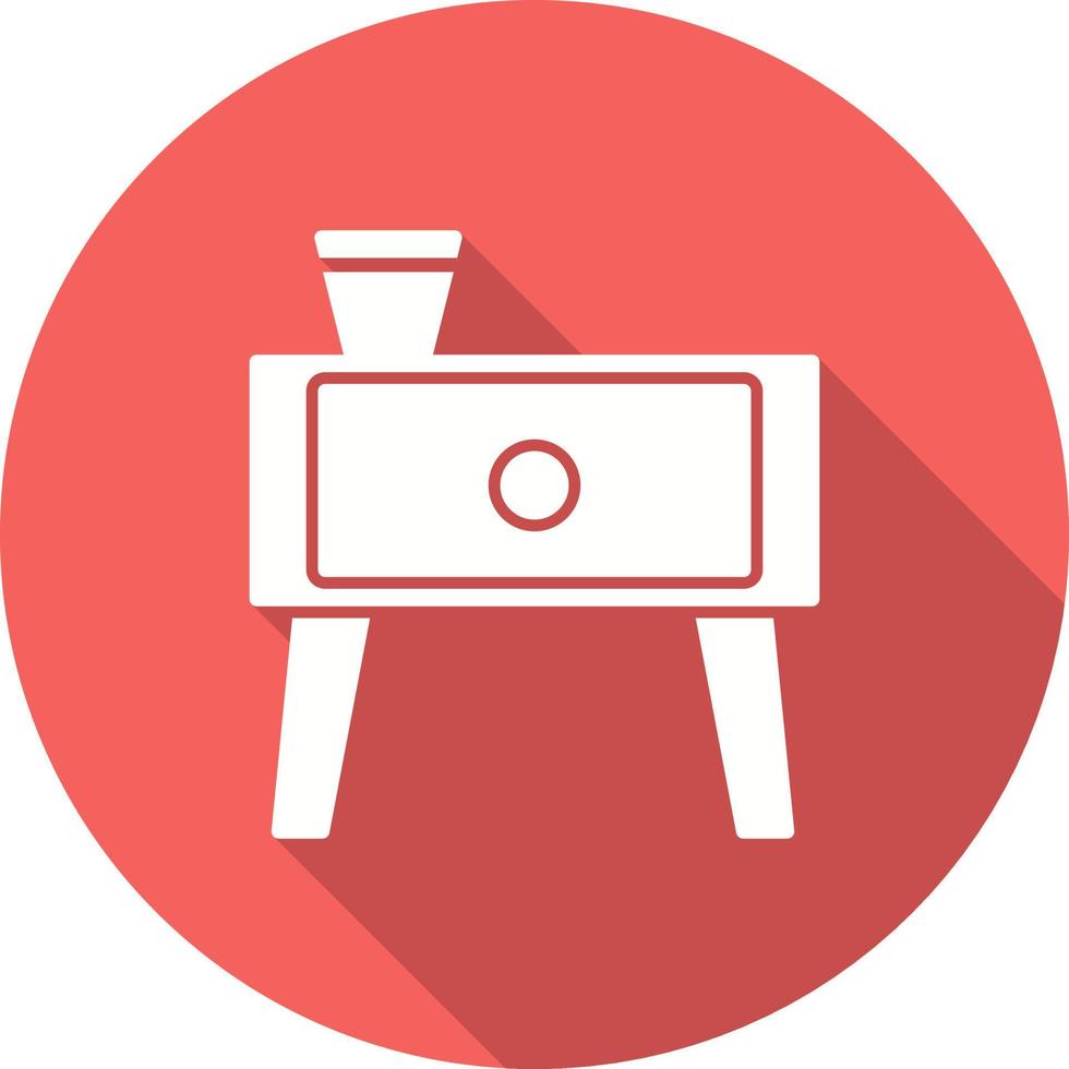 Bedsidetable Vector Icon