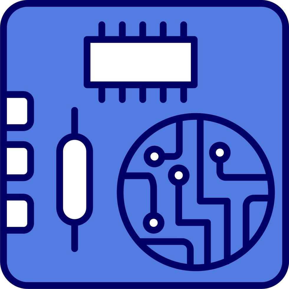 icono de vector de placa pcb