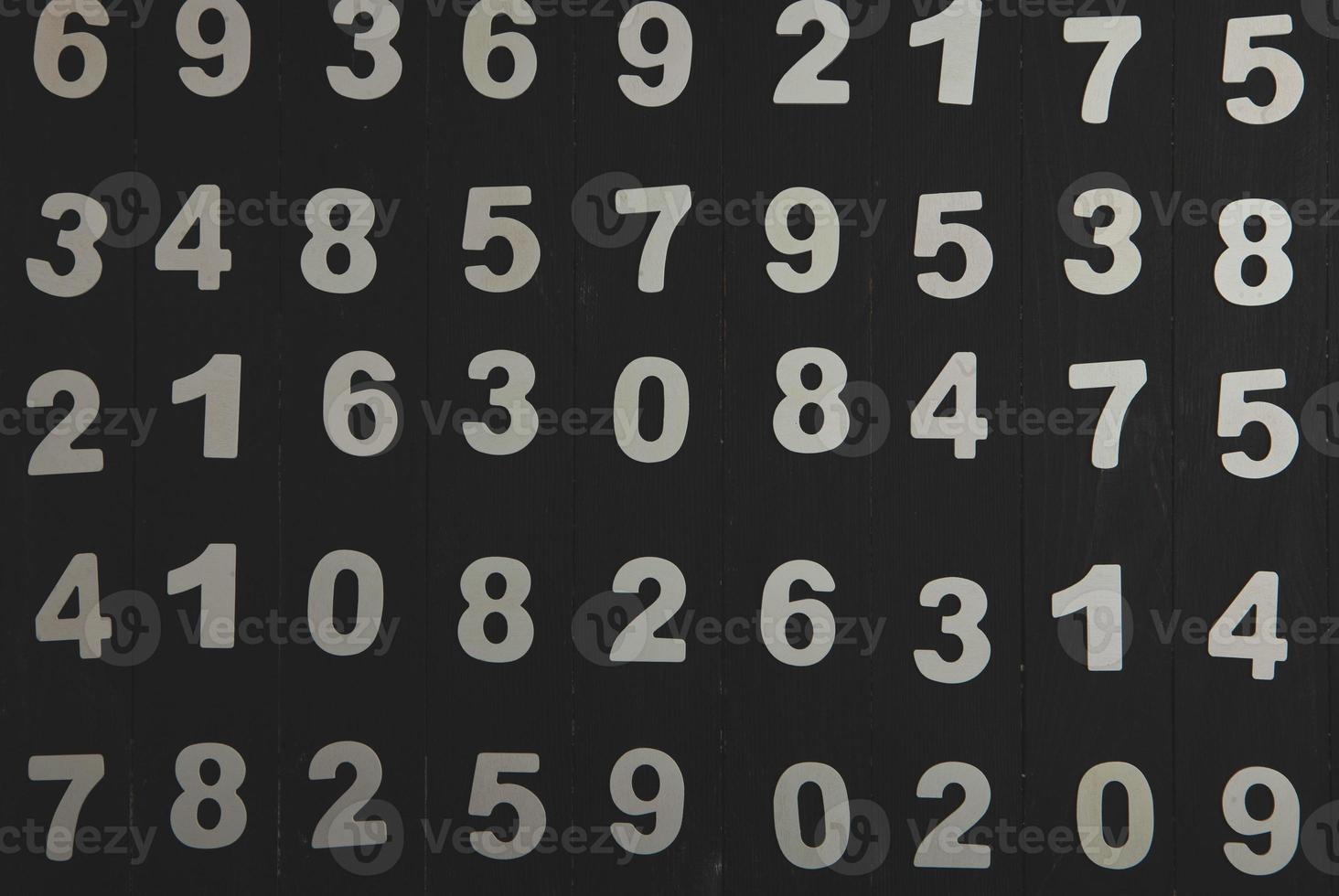 Digital background with numbers. Texture of random numbers figures. Economic Collapse or default concept. photo