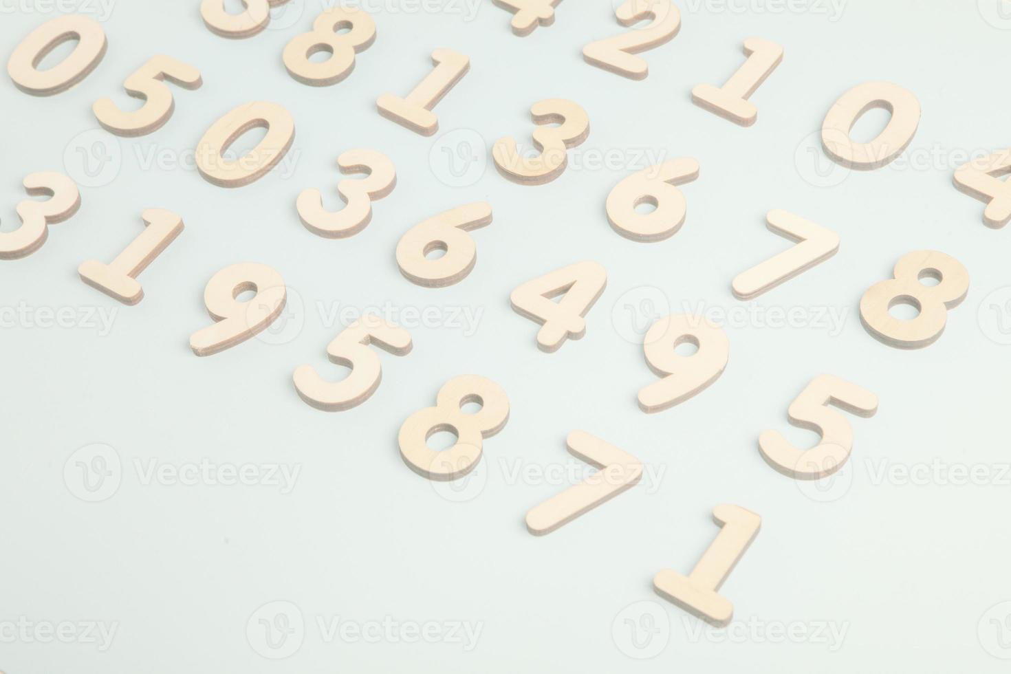 Digital background with numbers. Texture of random numbers figures. Economic Collapse or default concept. photo