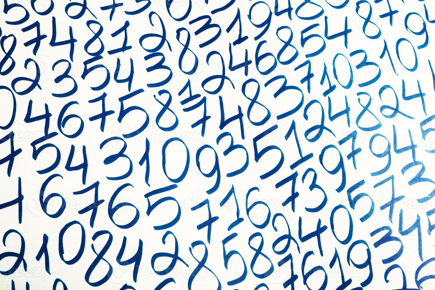 Digital background with numbers. Texture of random numbers figures. Economic Collapse or default concept. photo