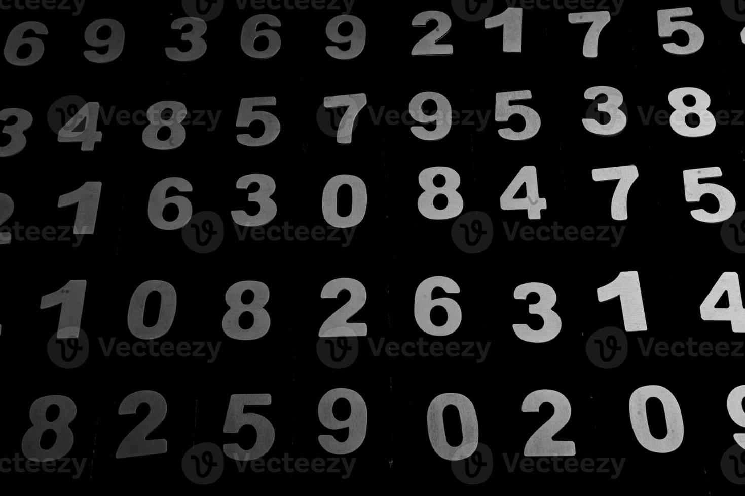 Digital background with numbers. Texture of random numbers figures. Economic Collapse or default concept. photo