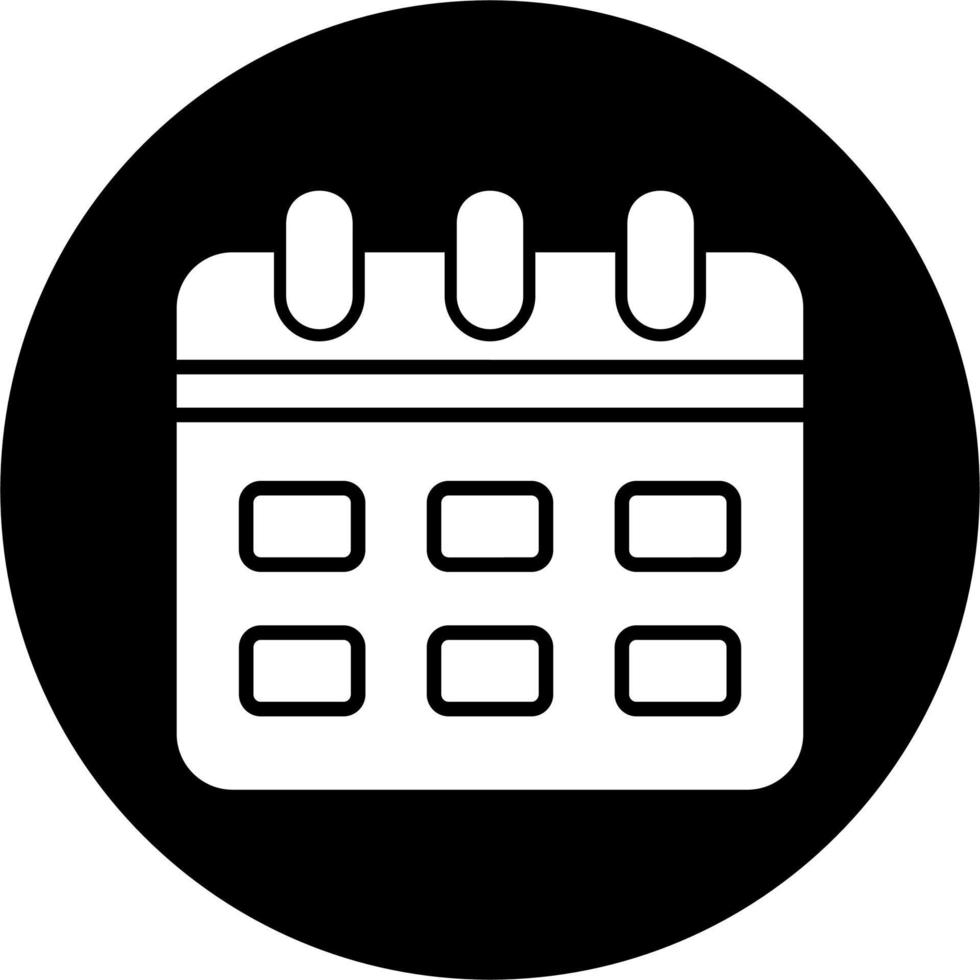 icono de vector de calendario