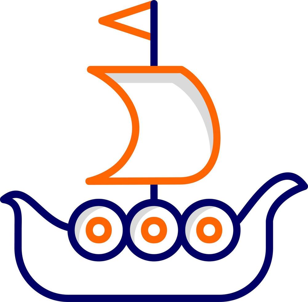 icono de vector de barco