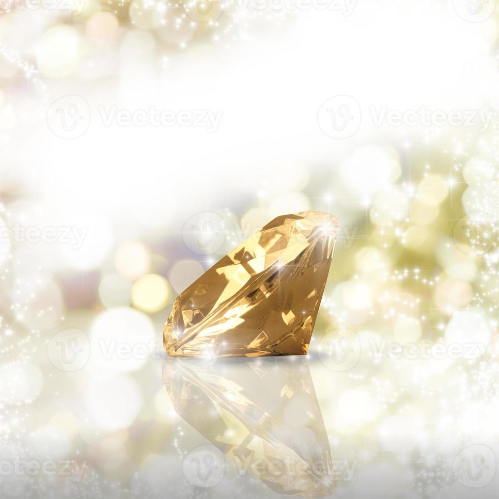 Luxury gold diamond photo