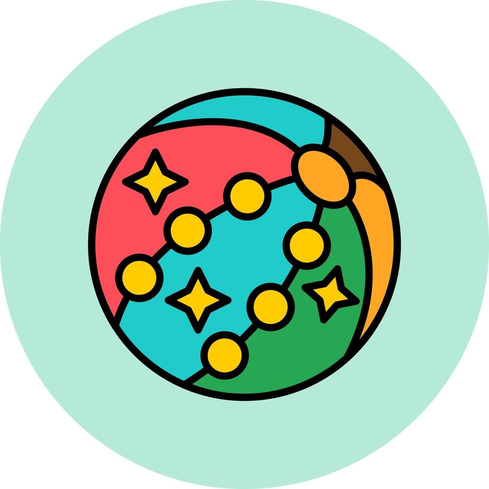 Beach Ball Vector Icon