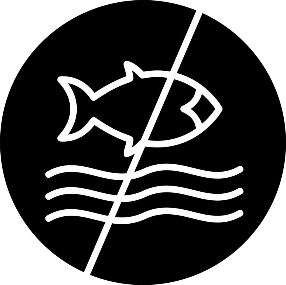 No Fishing Vector Icon