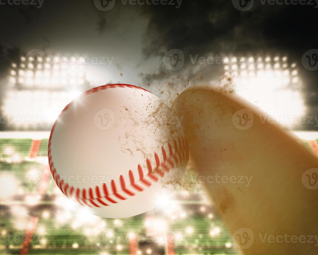 Baseball match close-up photo