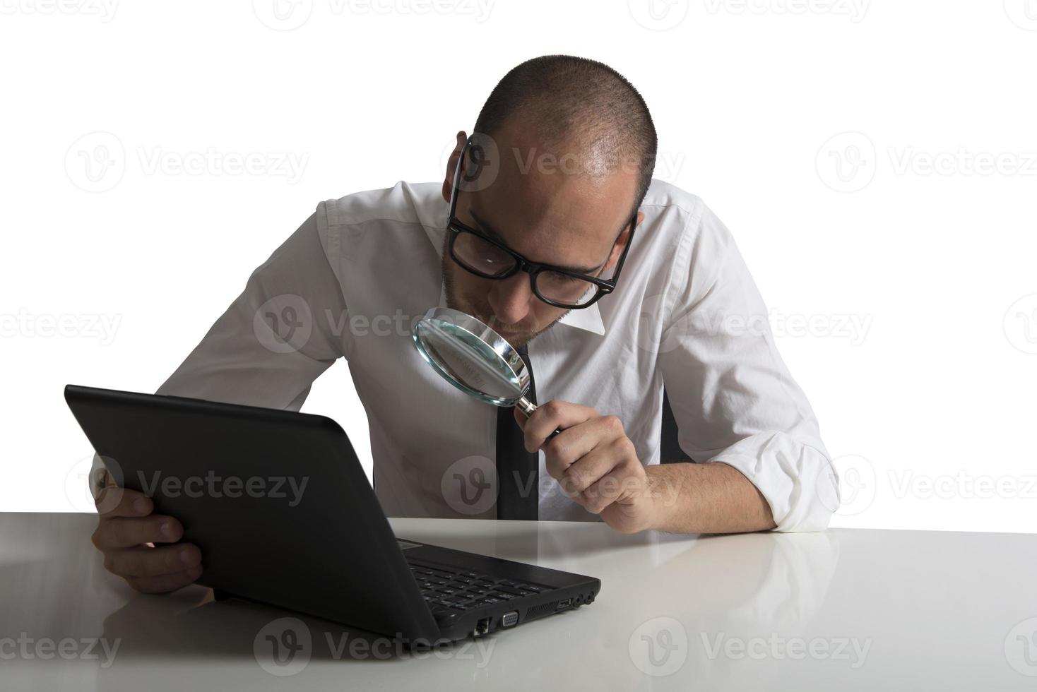 Programmer working hard photo