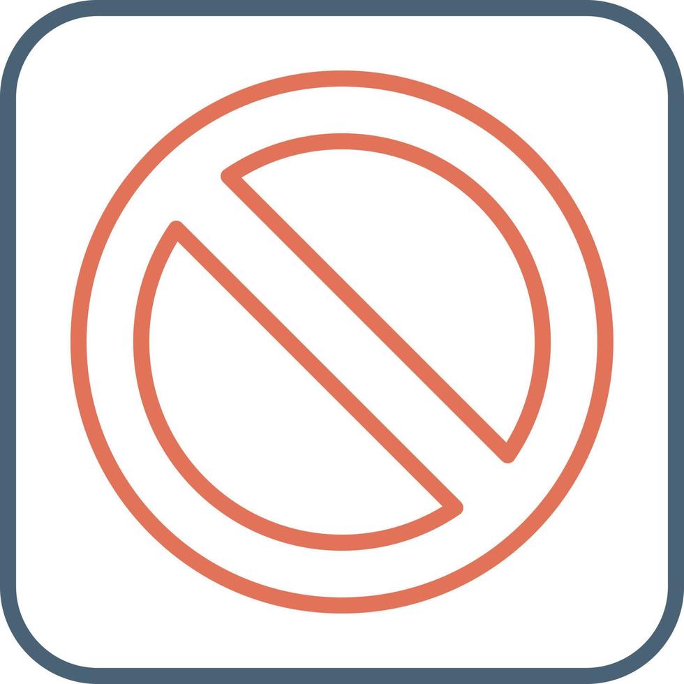 Prohibition Vector Icon
