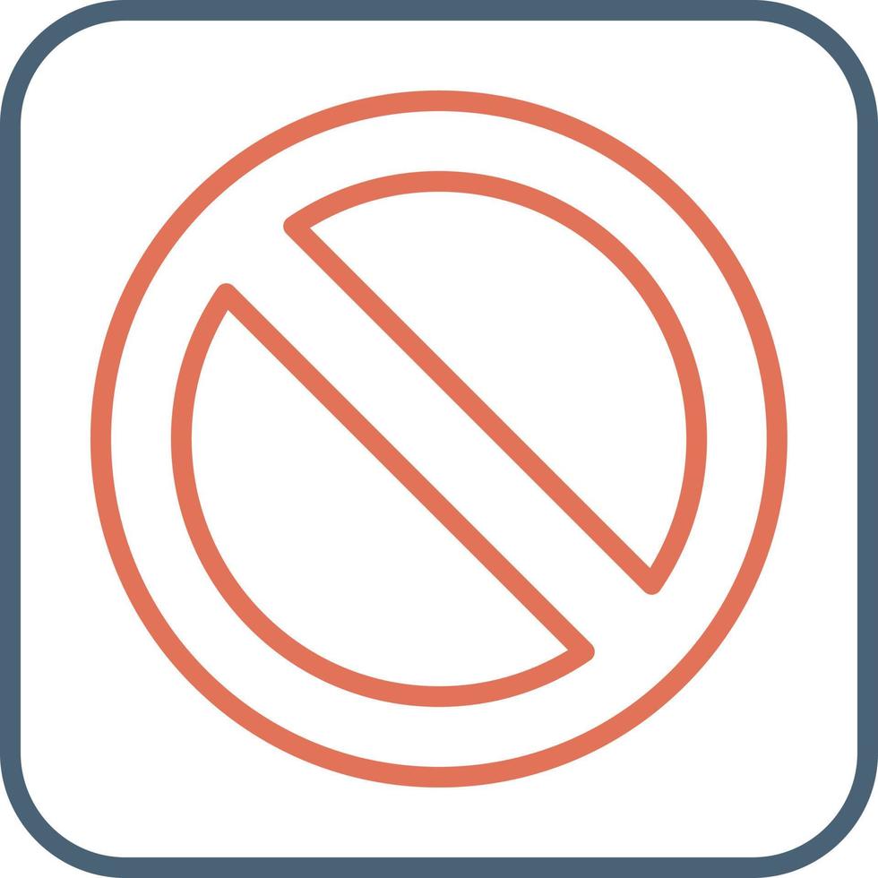 Prohibition Vector Icon