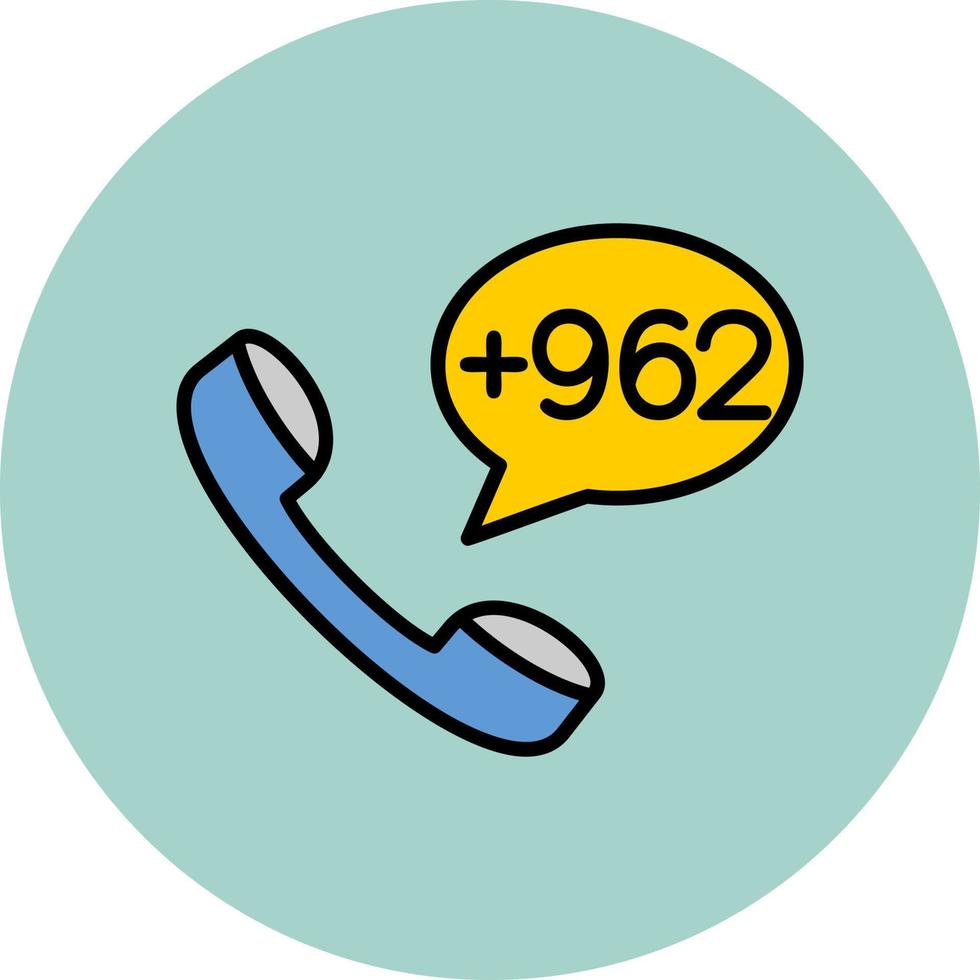 Jordan Dial code Vector Icon