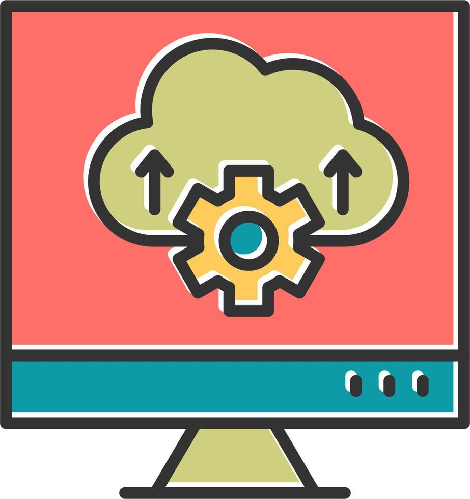 Cloud Computing Vector Icon