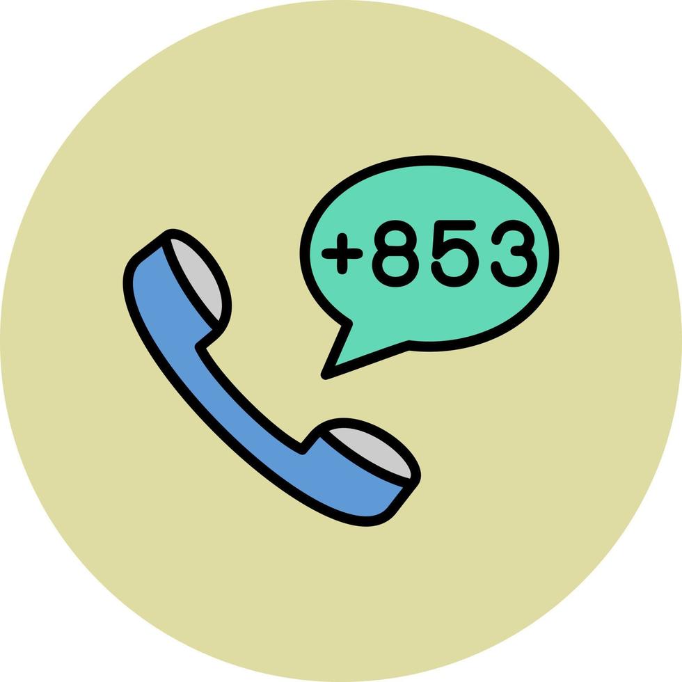 Macau Dial code Vector Icon