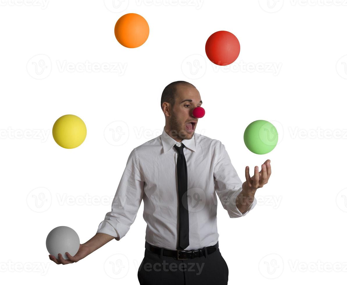 Ability concept with business clown photo