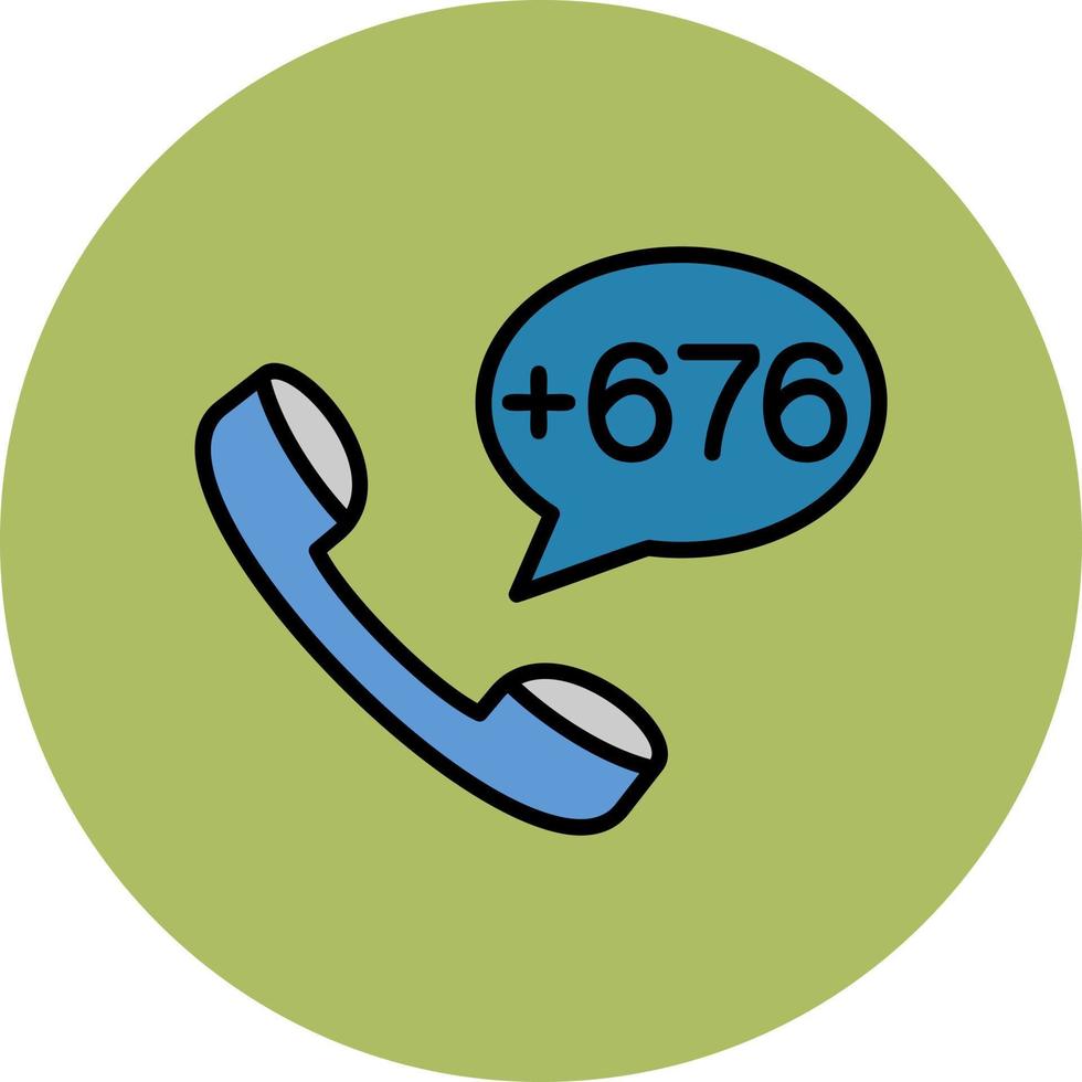 Tonga Islands Dial code Vector Icon