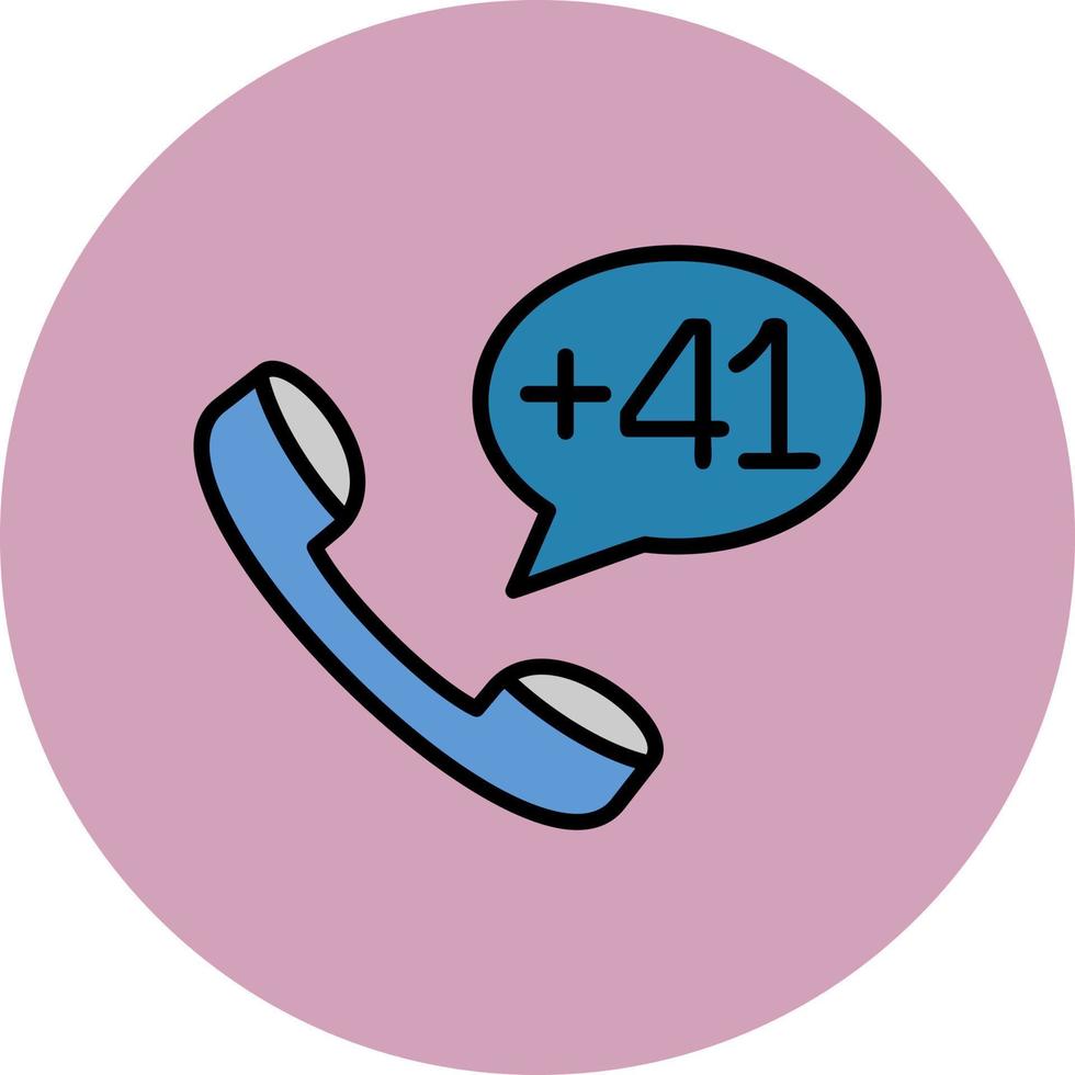 Switzerland Dial code Vector Icon