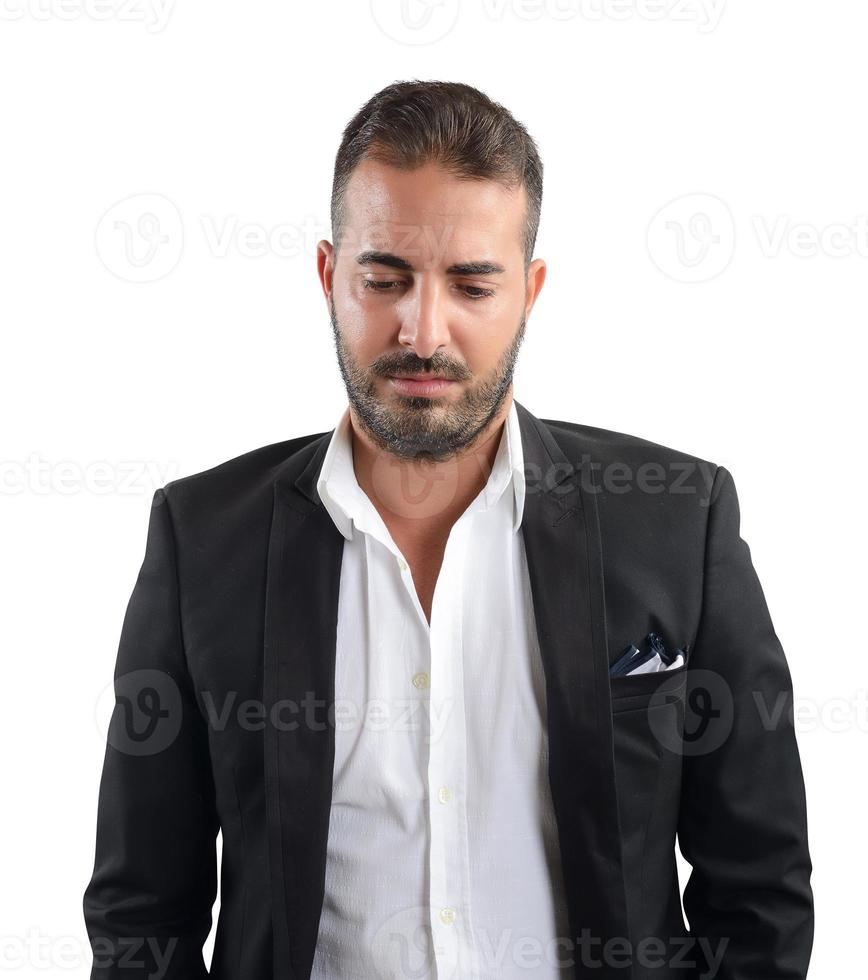 Sad and discouraged businessman photo