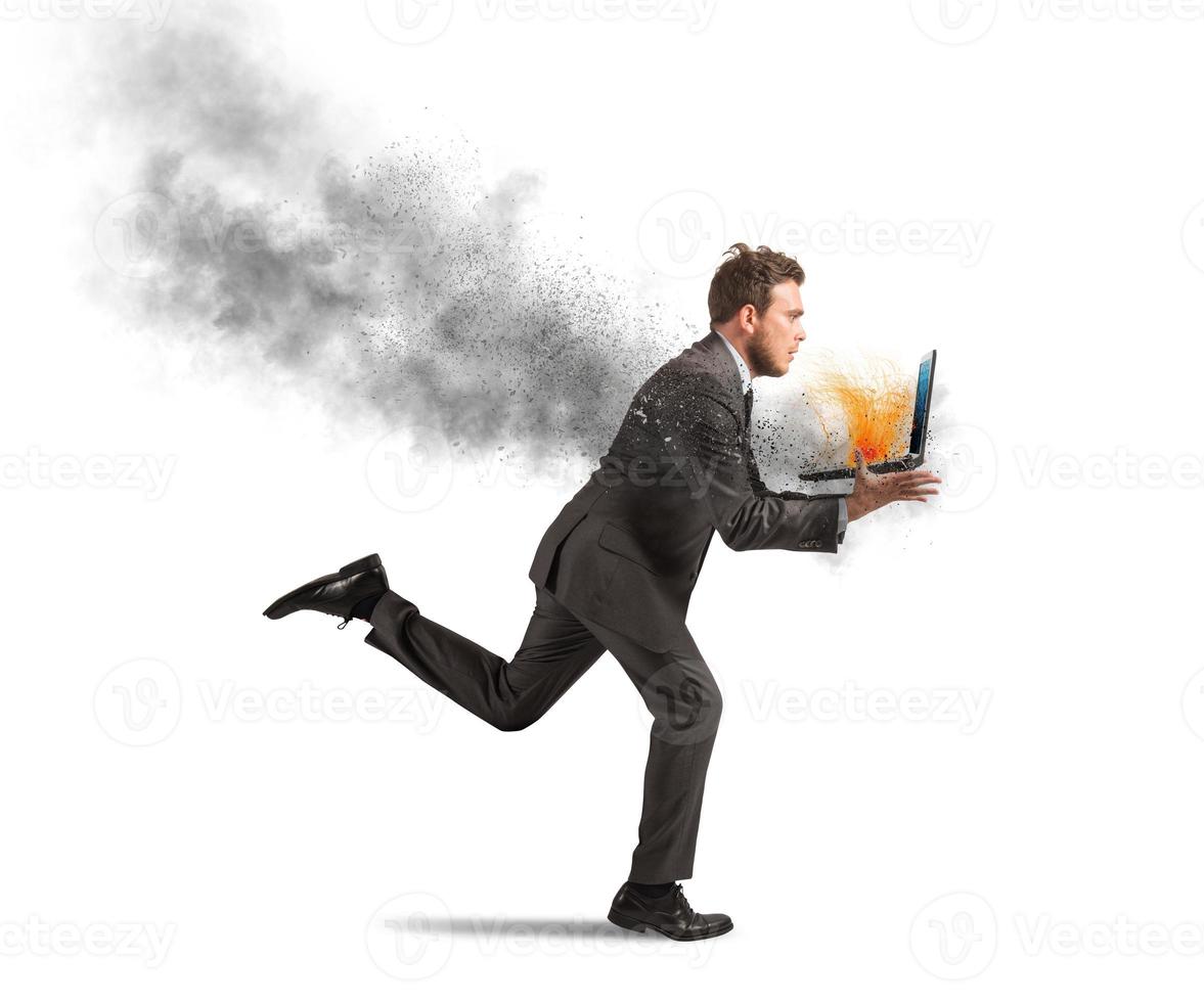 Computer error concept photo