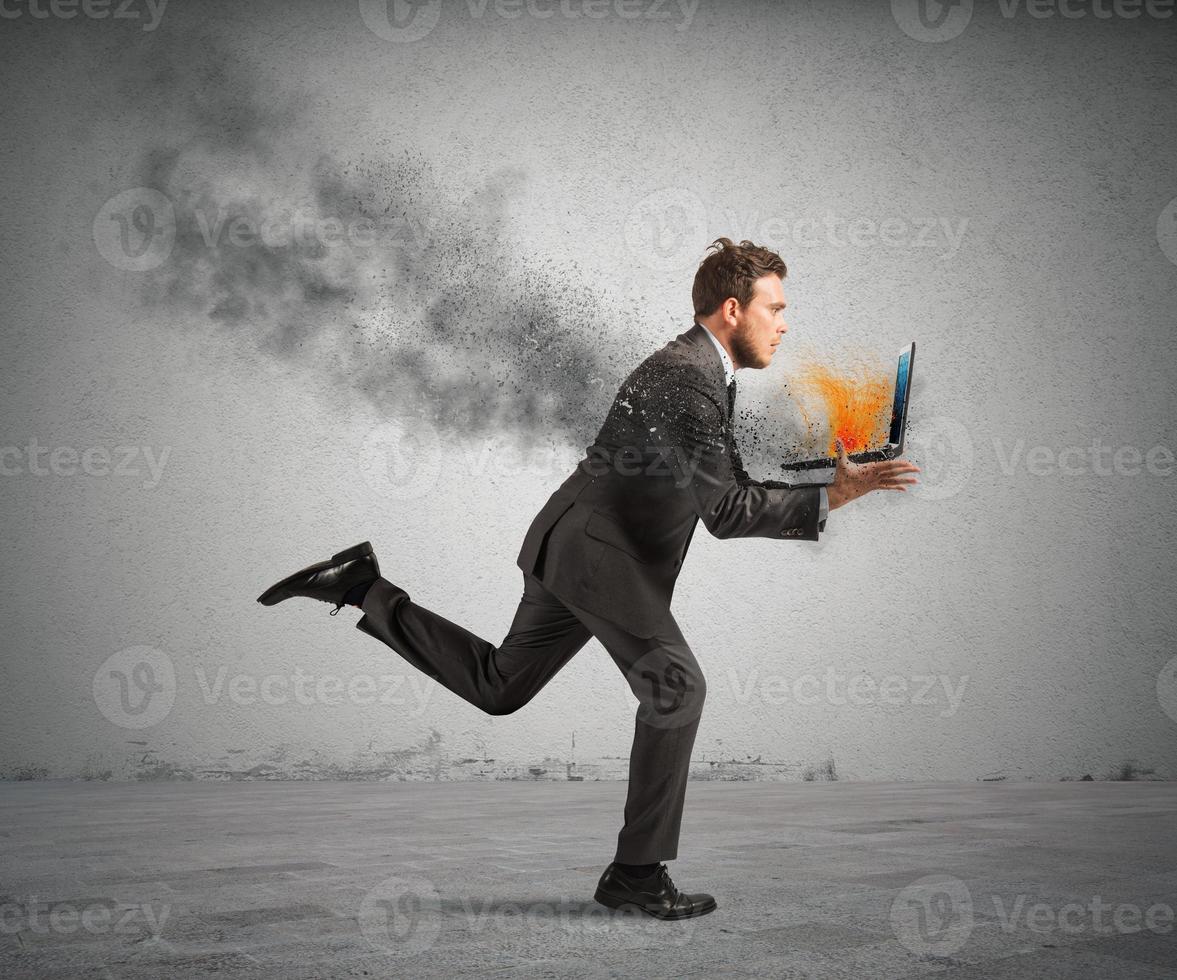 Computer error concept photo