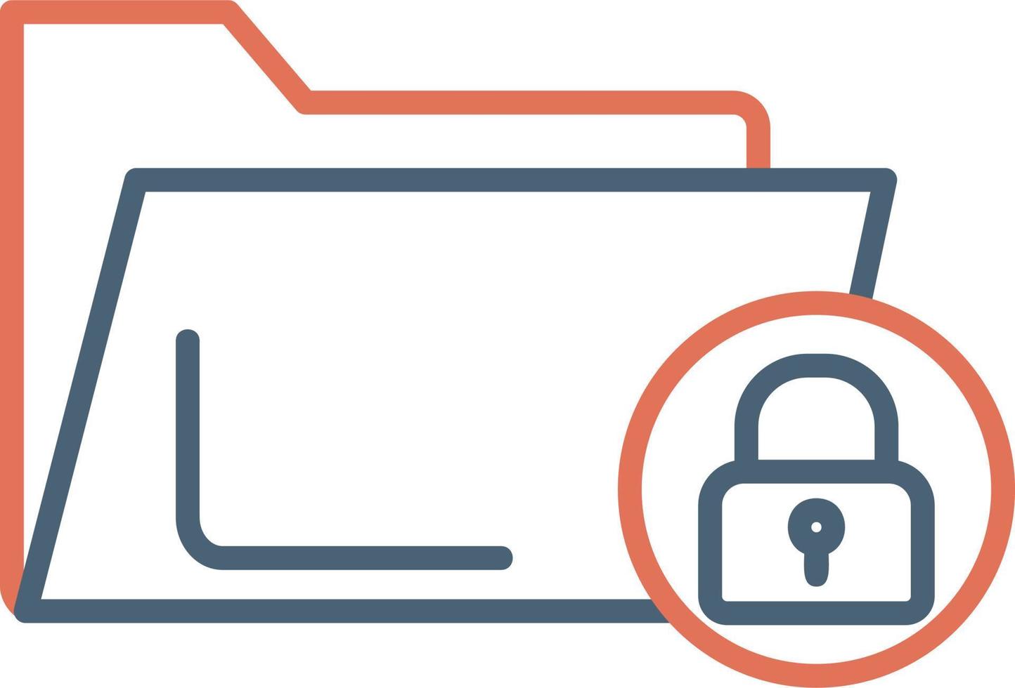 Folder Lock Vector Icon