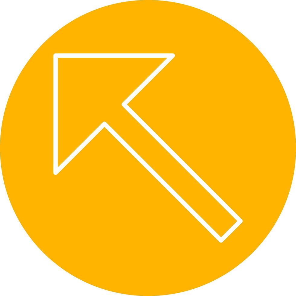 Upper Left Arrow Vector Icon