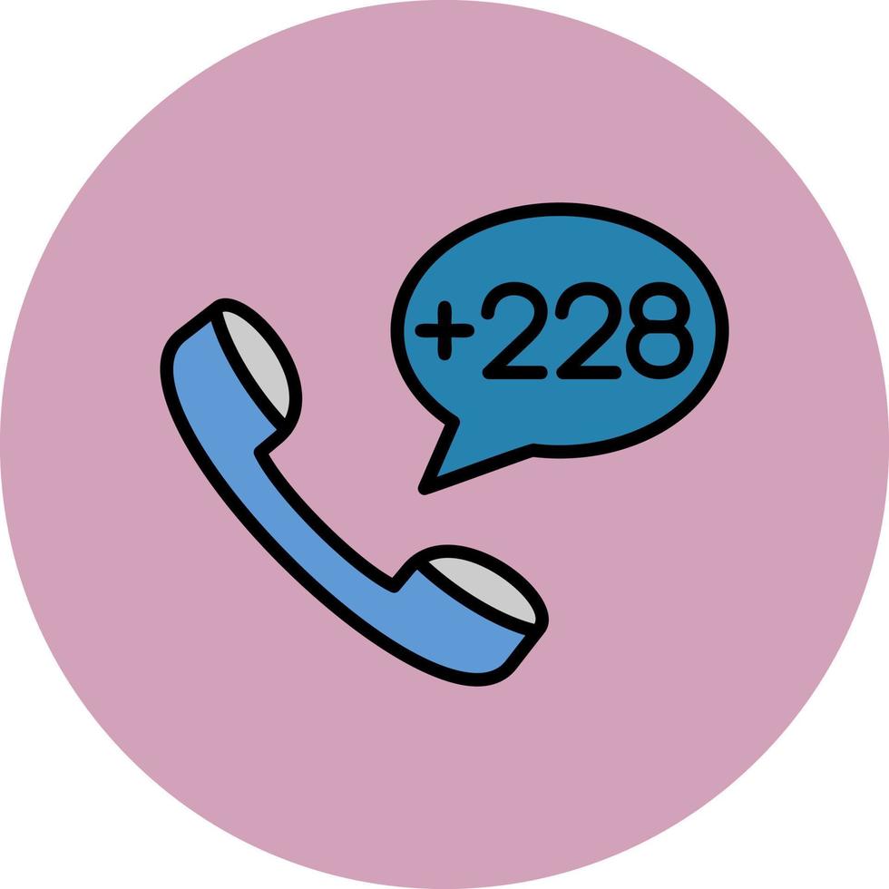 Togo Dial code Vector Icon