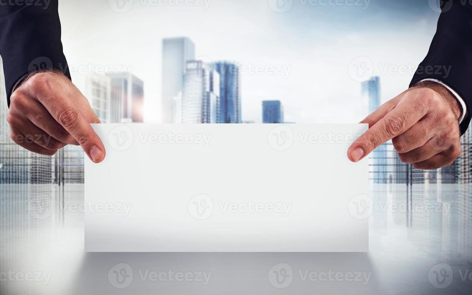 Business signboard concept photo