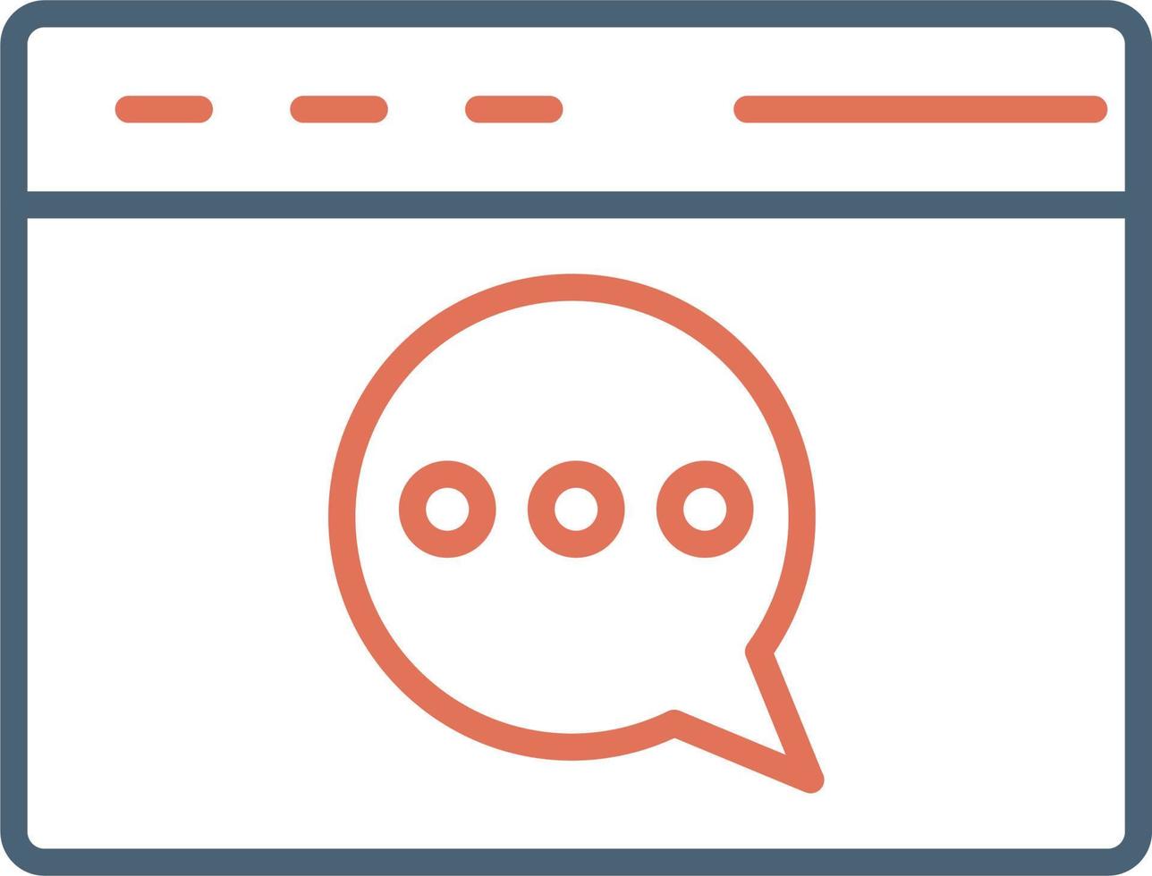 Web chat Vector Icon