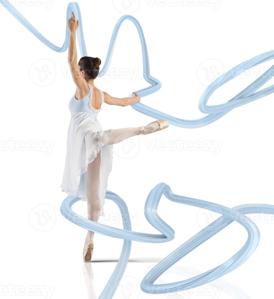 Elegance tiptoe ballerina photo