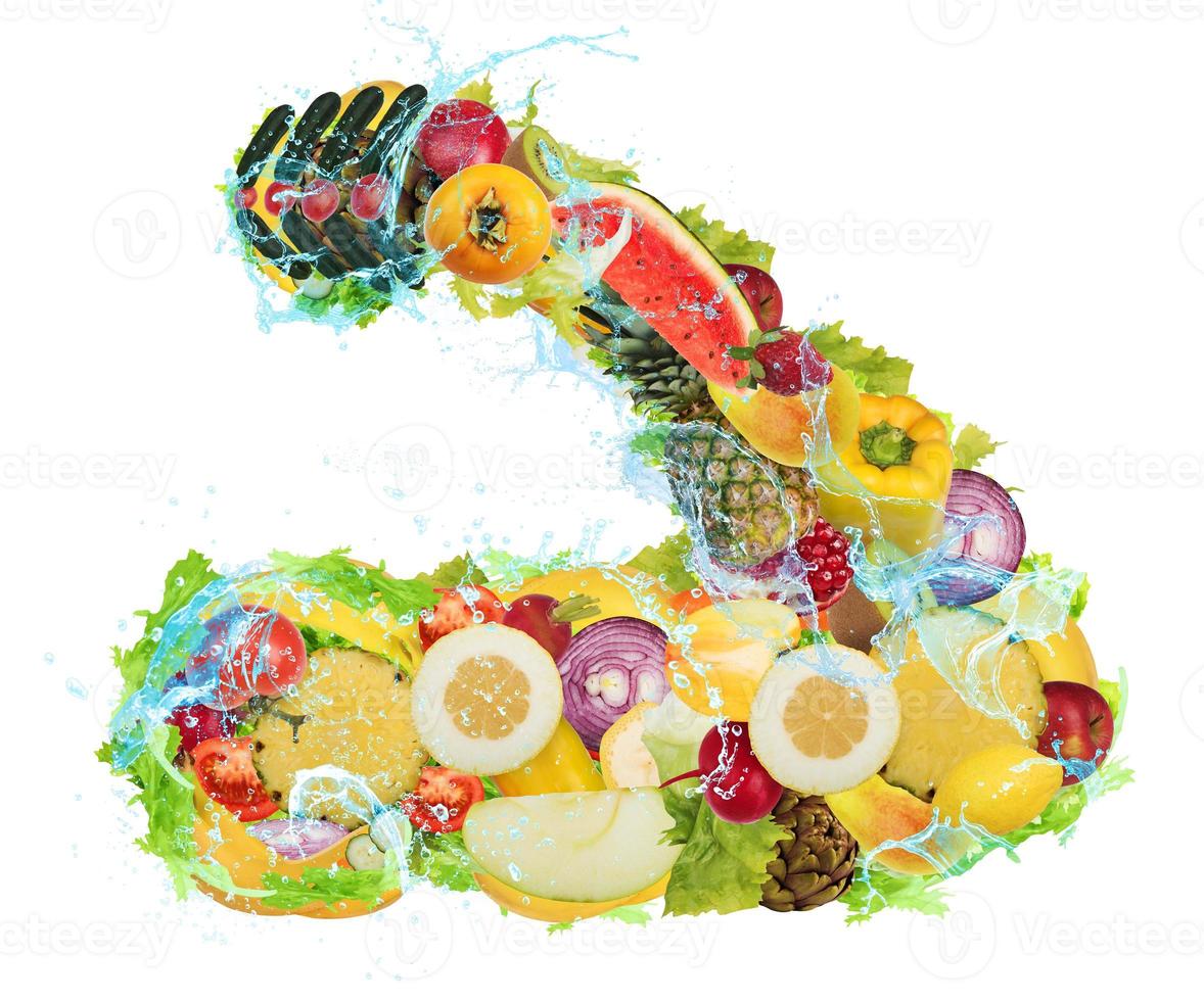 Power of vitamins in fruits and vegetables photo