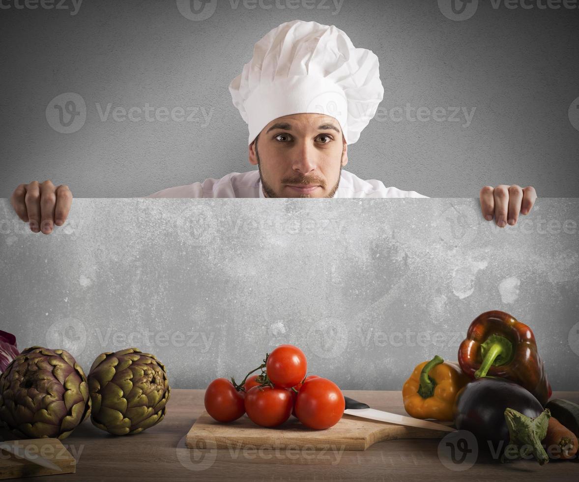 Healthy food billboard photo