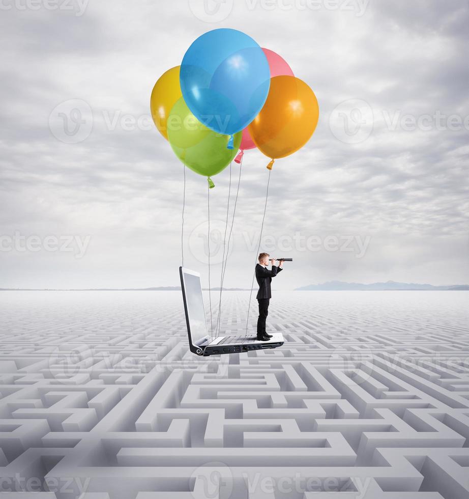 Overcome obstacles concept photo
