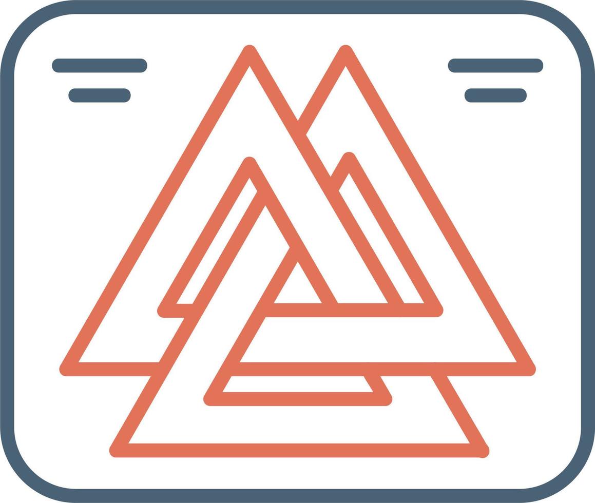 Valknut vector icono