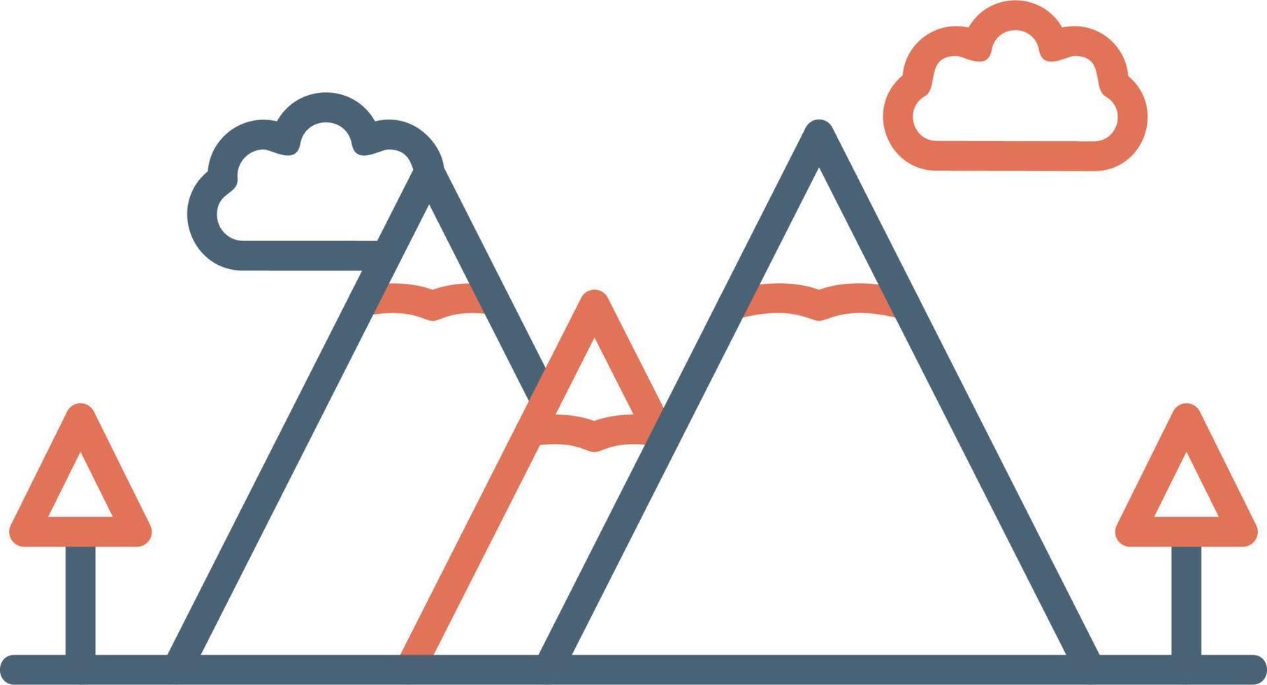 Mountain Ridge Vector Icon