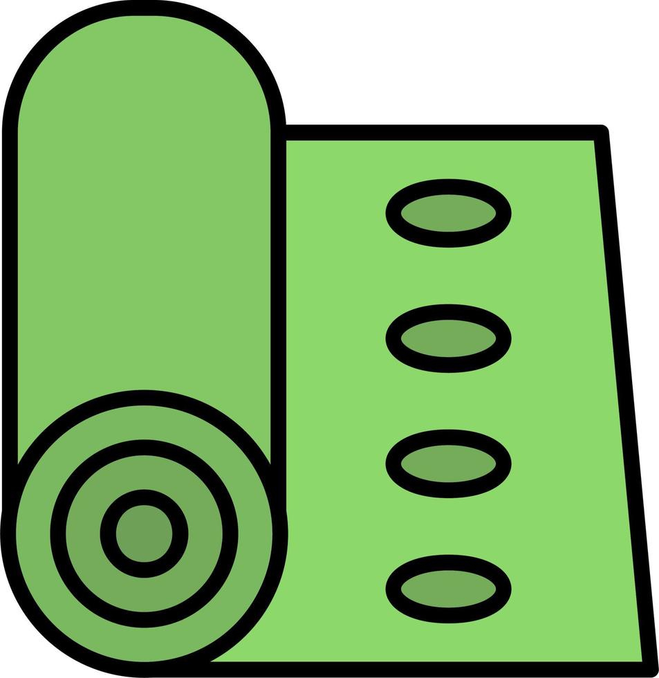 Yoga Mat Vector Icon