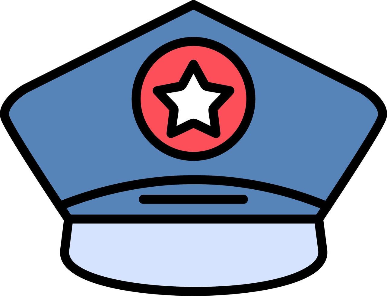 Police Cap Vector Icon