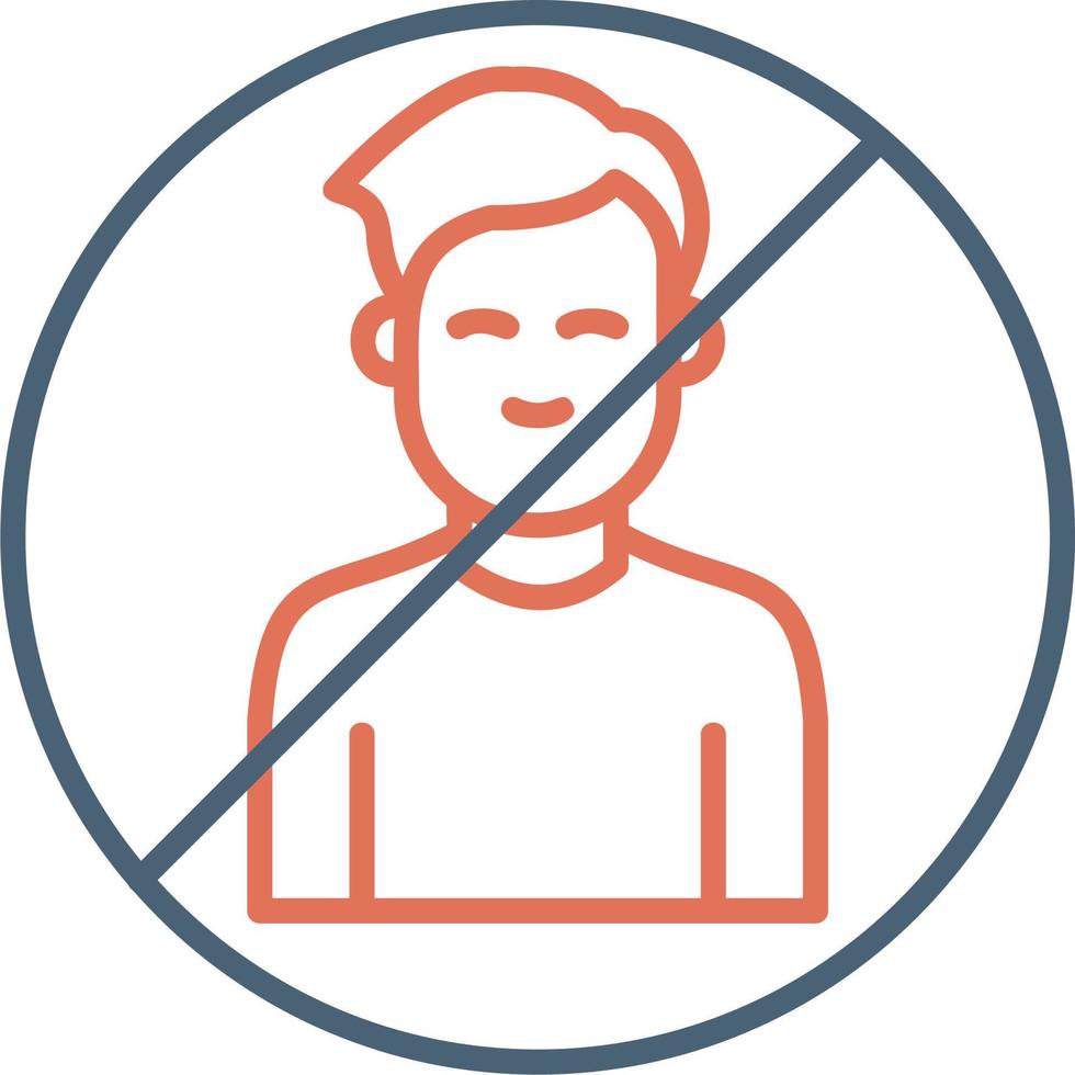 Man Blacklist Vector Icon