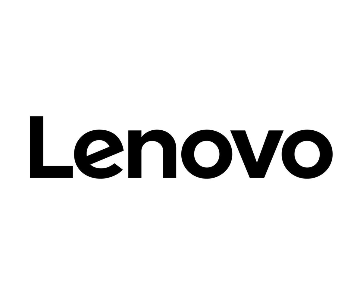 Lenovo Logo Brand Phone Symbol Name Black Design China Mobile Vector Illustration